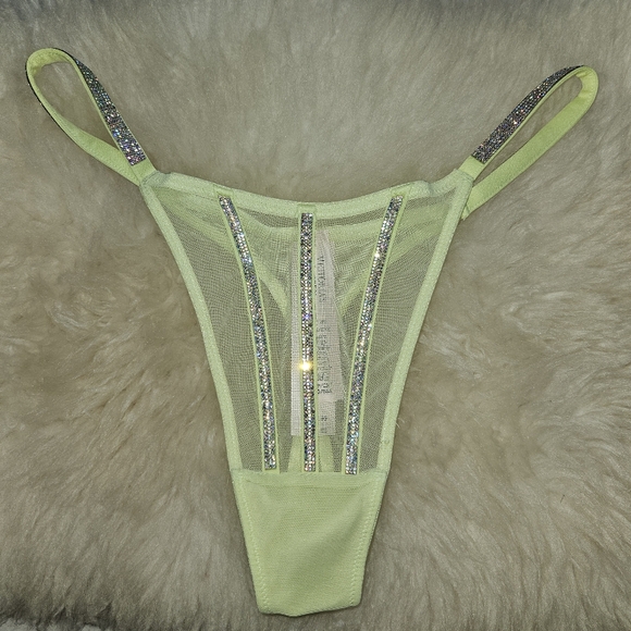 Victoria’s Secret Very Sexy sheer rhinestone thong panty set of 3 - LARGE - Picture 5 of 10